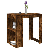 ZNTS Bar Table Smoked Oak102x70x103.5 cm Engineered Wood 3309325