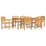 Garden Dining Set Teak Solid Teak Wood Large Stackable 3157934