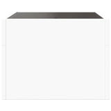 ZNTS Coffee Table with Infinity LED White 40x40x30 cm 847595