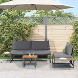 Garden Dining Set 3 pcs Anthracite Steel 3335891