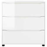 Storage Cabinet High Gloss White 80 x 31 x 81 cm 888851