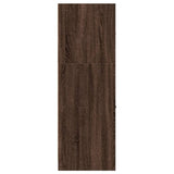 Apothecary Cabinet Brown Oak 40x41x118 cm Engineered Wood 855202