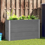 Garden Raised Bed WPC 150x50x91 cm Grey 43608