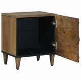 Bedside Cabinet Brown 40 x 33.5 x 46 cm Solid Mango Wood 4018328