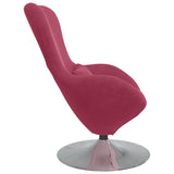 Egg Chair Wine Red 63 x 73 x 90 cm Velvet 42002729