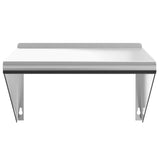 ZNTS Wall Shelf 50x45x31 cm Silver Stainless Steel 30276