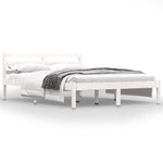 Bed Frame without Mattress 135x190cm White Double 810406