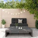2 Piece Garden Lounge Set Grey Solid Wood Pine 3186622