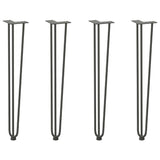 hairpin legs for console tables for Console Table 4 pcs Anthracite 72 cm Solid Steel 4012446