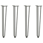 ZNTS Hairpin Table Legs 4 pcs Anthracite 72 cm Solid Steel 4012446