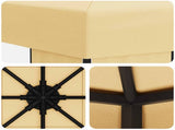 Gazebo 3 x 3 m Cream Polyester and Steel 190 gsm 900350