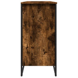 Shoe Cabinet Smoked Oak 80x38x78 cm Engineered Wood 848651