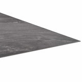 Self-adhesive Flooring Planks Black 30.5 x 30.5 cm 20 pcs PVC 42046407