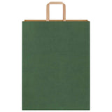 Paper Bags 250 pcs with Handles Green 32x12x42 cm 4101956