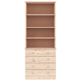 Bookcase with Drawers ALTA 77x35x186.5 cm Solid Wood Pine 353953