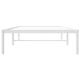 Metal Bed Frame without Mattress White 90x200cm 350906