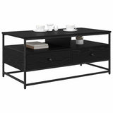 Coffee Table Black Oak 100 x 51 x 45 cm Engineered Wood 882766