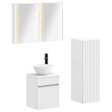 Bathroom Furniture Set 3 pcs White 86 x 11.5 x 60.5 cm 3407471