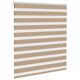 Zebra Blind Sand Brown 120x100 cm Fabric Width 115.9 cm Polyester 4014525