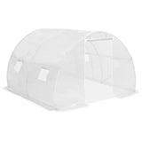 Greenhouse White Polyethylene mesh fabric and galvanised steel 9m 45749