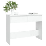 Console Table White 100x35x76.5 cm Engineered Wood 809836