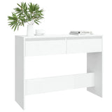 Console Table White 100x35x76.5 cm Engineered Wood 809836