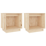 Bedside Cabinets 2 pcs 40x30x40 cm Solid Wood Pine 813336