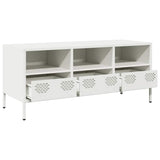 TV Cabinet White 101.5x39x43.5 cm Cold-rolled Steel 851327