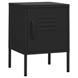 Nightstands 2 pcs Black 35x35x51 cm Steel 3095212