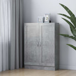 ZNTS Book Cabinet Concrete Grey 82.5x30.5x115 cm Engineered Wood 802718