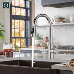 ZNTS 360&deg; Kitchen Sink Mixer Taps Pull Out Spout Spray Single Lever Modern Mono Tap 75041018