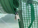 Walk-in Polytunnel Garden Greenhouse, Outdoor Mesh Door Greenhouse with PE Cover and 6 Windows, 4.5 T3398P314101