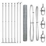 Welded Wire Fence with Concrete Base 10 x 1 m 3353764