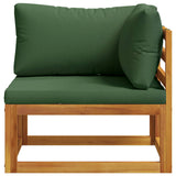 Sectional Corner Sofa with Cushions 100% polyester Solid Acacia 42028319