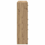 Highboard 2 pcs Artisan Oak 68 x 37 x 142 cm Engineered Wood 3402645