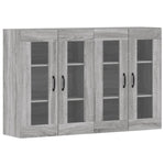 Wall Mounted Cabinets 2 pcs Grey Sonoma Engineered Wood 3197911