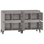 Sideboards 2 pcs Grey Sonoma 60x35x70 cm Engineered Wood 3185765