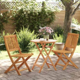 3 Piece Folding Bistro Set Solid Wood Acacia 3295253