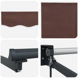 Manual Retractable Awning with LEDs 4 x 2 m 3419404