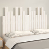 Wall Headboard White 127.5x3x80 cm Solid Wood Pine 824789