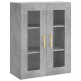 Highboard Concrete Grey 69.5x34x180 cm Engineered Wood 3198205