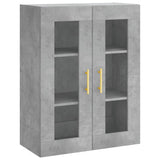 Highboard Concrete Grey 69.5x34x180 cm Engineered Wood 3198397