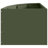 Corner Planter Olive green 45 x 45 x 35 cm Steel 883650