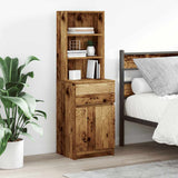 Bedside Cabinet Old Wood 39x35x125 cm Engineered Wood 861317