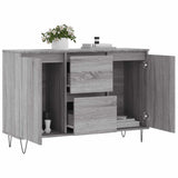 Sideboard Grey Sonoma 101.5x35x70 cm Engineered Wood 827210