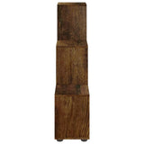 Staircase Bookcase Smoked Oak 107 cm Engineered Wood 342606