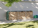 Log Holder Green 234x45x100 cm Galvanised Steel 364545