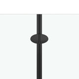 147193 Folding Shower Enclosure 2 Panels ESG 95x140 cm Black