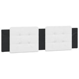 Bed Frame without Mattress "Zadar" Black and White 180x200 cm Super King Faux Leather 3208203