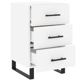 Bedside Cabinet White 40x40x66 cm Engineered Wood 827684